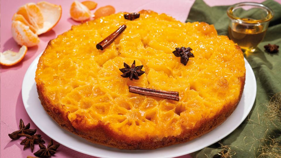 Mandarinkový obrácený koláč